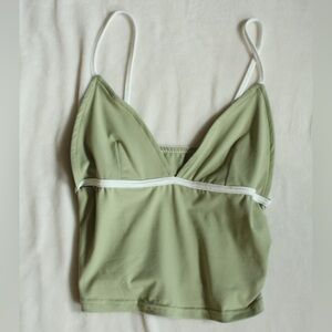 Sage Green Spaghetti Strap Top